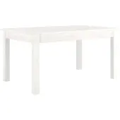 vidaXL Couchtisch Weiß 80x50x40 cm Massivholz Kiefer