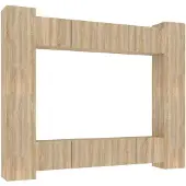 vidaXL 8-tlg. TV-Schrank-Set Sonoma-Eiche Holzwerkstoff