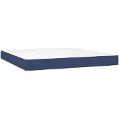 vidaXL Taschenfederkernmatratze Mittel Blau 180x200x20 cm Stoff