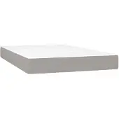 vidaXL Taschenfederkernmatratze Mittel Hellgrau 120x200x20 cm Stoff