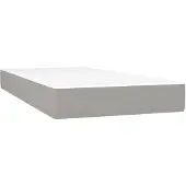 vidaXL Taschenfederkernmatratze Mittel Hellgrau 80x200x20 cm Stoff