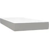 vidaXL Taschenfederkernmatratze Mittel Hellgrau 120x190x20 cm Stoff