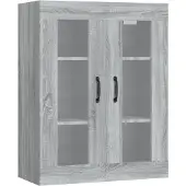 vidaXL Hängeschrank Grau Sonoma 69,5x34x90 cm