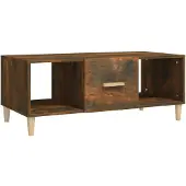 vidaXL Couchtisch Räuchereiche 102x50x40 cm Holzwerkstoff