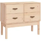 vidaXL Konsolenschrank 90x40x78 cm Massivholz Kiefer