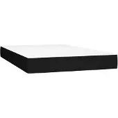 vidaXL Taschenfederkernmatratze Mittel Schwarz 120x200x20 cm Stoff