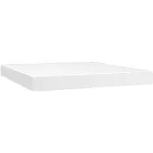 vidaXL Taschenfederkernmatratze Mittel Weiß 180x200x20 cm Kunstleder