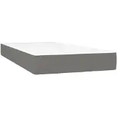 vidaXL Taschenfederkernmatratze Mittel Dunkelgrau 80x200x20 cm Stoff