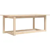 vidaXL Couchtisch 110x55x45 cm Massivholz Kiefer