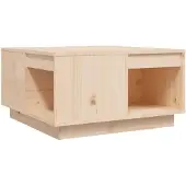 vidaXL Couchtisch 60x61x32,5 cm Massivholz Kiefer