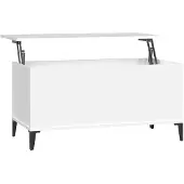 vidaXL Couchtisch Weiß 90x44,5x45 cm Holzwerkstoff