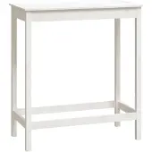 vidaXL Bartisch Weiß 100x50x110 cm Massivholz Kiefer