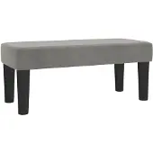vidaXL Sitzbank Hellgrau 70x30x30 cm Samt 346638