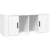 vidaXL TV-Schrank Weiß 100x35x40 cm Holzwerkstoff