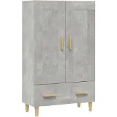 vidaXL Highboard Betongrau 70x31x115 cm Holzwerkstoff
