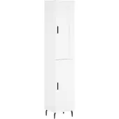 vidaXL Highboard Weiß 34,5x34x180 cm Holzwerkstoff