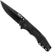 SOG Klappmesser Salute Black PE Clam