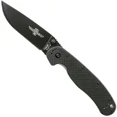 Ontario RAT-1 Taschenmesser, schwarz/schwarz
