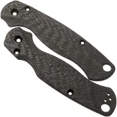 Flytanium Lotus Carbon Fiber Scales for Spyderco PM2 Knife