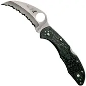 Spyderco Tasman Salt 2 Taschenmesser, spyderedge, schwarz