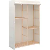 vidaXL Kleiderschrank mit 3 Ebenen 110 x 40 x 170 cm