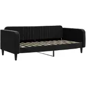 vidaXL Tagesbett Schwarz 90x200 cm Samt