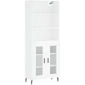 vidaXL Highboard Weiß 69,5x34x180 cm Holzwerkstoff