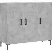 vidaXL Sideboard Betongrau 90x34x80 cm Holzwerkstoff