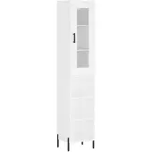 vidaXL Highboard Weiß 34,5x34x180 cm Holzwerkstoff