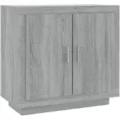 vidaXL Sideboard Grau Sonoma 80x40x75 cm Holzwerkstoff