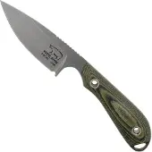 White River Knives M1 Caper Black &amp; OD Linen Micarta feststehendes Messer, Kydexscheide