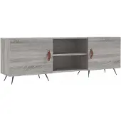 vidaXL TV-Schrank Grau Sonoma 150x30x50 cm Holzwerkstoff