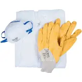 Connex Arbeitsschutz-Set 3-teilig Overall Handschuh Maske GLO760404378