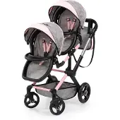 Bayer Xeo Twin Zwillingspuppenwagen, Grau