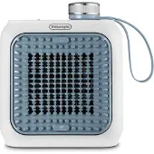 De'Longhi De’Longhi HFX10B03.LB, Elektrischer Raumheizlüfter, Keramik, Indoor, Tisch/Bank, Blau, Grau, Drehregler