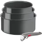 Tefal Ingenio L26094 Renew 4-teiliges Set, L26094, Kochset, Grau, Aluminium, Keramik, Grau, Thermo-Punkt
