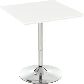 HOMEdotCOM - Bartisch - 60B x 60T x 69-92H cm - weiß