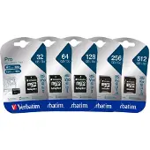 Verbatim 47046, 512 GB, MicroSDXC, Klasse 10, UHS-I, 100 MB/s, 90 MB/s