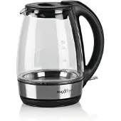 DS Produkte MAXXMEE Glas-Wasserkocher LED - Edelstahl/schwarz
