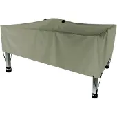 Perel Outdoor-Abdeckung für Tisch, beige-grau, rechteckig, 185 cm x 105 cm x 60 cm