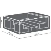 Perel Schutzhülle für Loungeset L - 300 x 200 x 75 cm