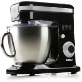 Domo DO1023KR Küchenmaschine - 8 Stufen - Mit Pulsfunktion - 6l - 1200 W - Schwa