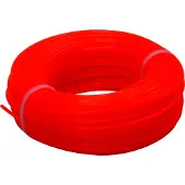 Toolland DC24010, Rasentrimmer-Linie, Rot, Nylon, 100 m, 2,4 mm