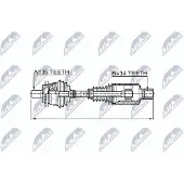 NTY NPW-ME-026 Antriebswelle Vorne Links passend für MERCEDES-BENZ E-Klasse Limousine (W211) E-Klasse T-modell (S211)