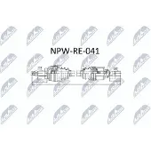 NTY NPW-RE-041 Antriebswelle Vorne Links für RENAULT MASTER III Kasten (FV) MASTER III Pritsche/Fahrgestell (EV, HV, UV) MASTER III Bus (JV) für OPEL
