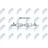 NTY NPW-NS-029 Antriebswelle Vorne Vorne Links Vorne Rechts Rechts für NISSAN NP300 Navara Pickup (D40) Pathfinder III (R51)
