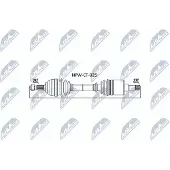 NTY NPW-CT-025 Antriebswelle Vorne Links Vorne passend für PEUGEOT 407 SW (6E) 407 (6D) RCZ Coupe für CITROËN JUMPY Kasten für FIAT Scudo (270, 272)