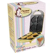 Bestron Waffeleisen "DSW271 für Herzwaffeln am Stiel", 780 W, für Herzwaffeln am Stiel, Retro Design