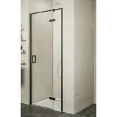 Ben Meteora Drehtür rechts 90x200 Mattschwarz/Klarglas