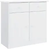 vidaXL Sideboard ALTA Weiß 77x35x73 cm Massivholz Kiefer